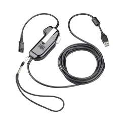 Best Poly SHS 2626-13 Monaural PTT Secure Voice Attachment, USB-A - Quick Disconnect (8K7N0AA#AC3)