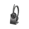 Sale Poly Voyager 4320 MS Bluetooth On Ear Computer Headset, Black and Gray (218476-02)