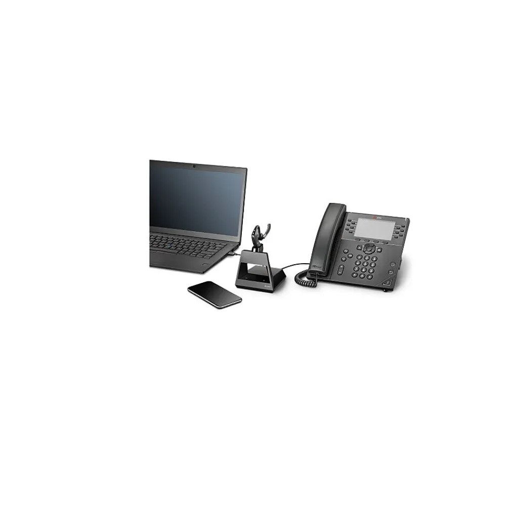 Online Poly Voyager 5200 Office, 2-Way Base, USB-C,Wireless, MS Teams (7S3Y4AA#ABA)