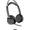 Best Poly Voyager Focus MS Active Noise Cancelling Bluetooth On Ear Phone & Computer Headset, Black/Gray (202652-102)
