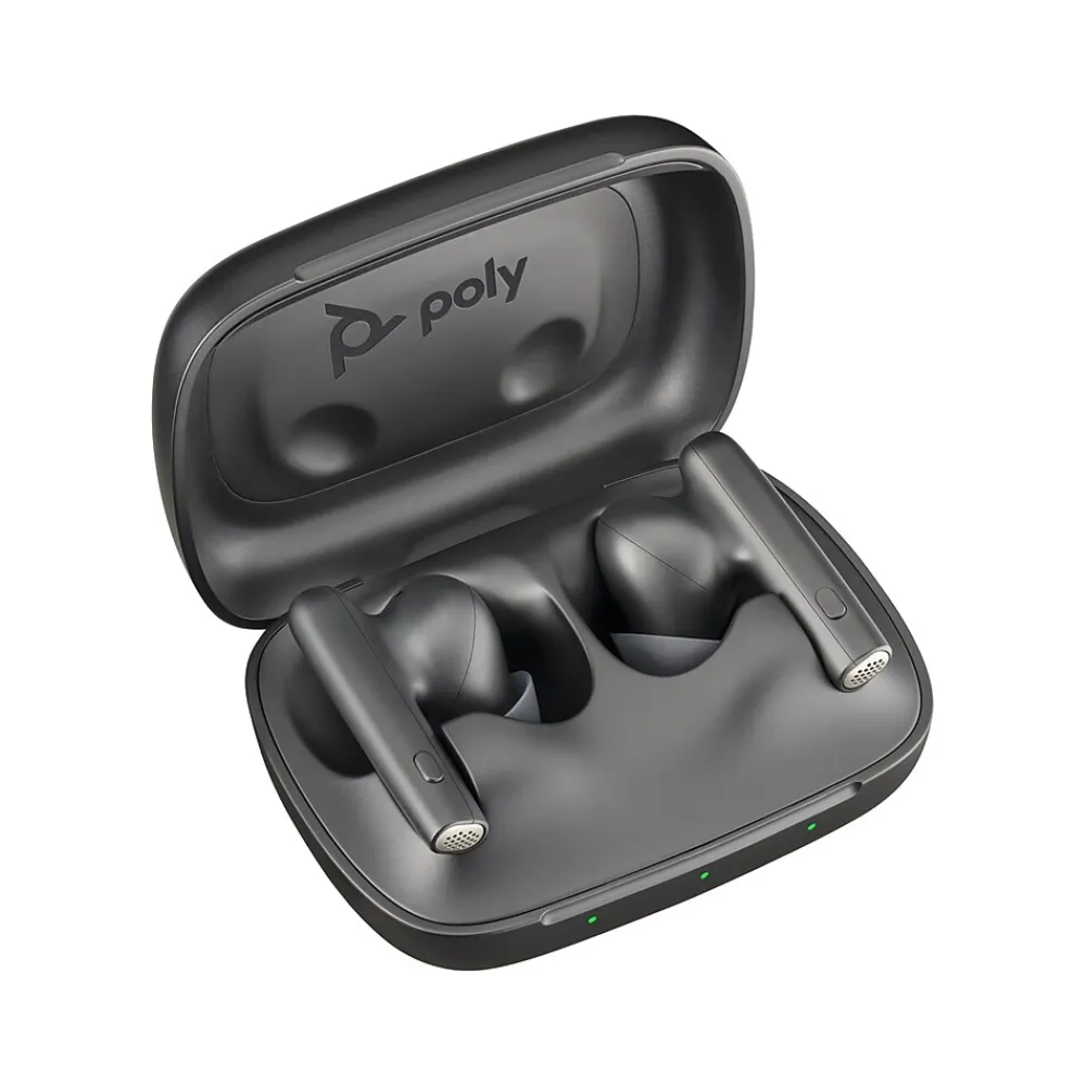 Voyager Free 60 UC Wireless Noise Cancelling Bluetooth Earbuds, USB-C, UC Certified, Carbon Black (7Y8H4AA)<Poly Discount