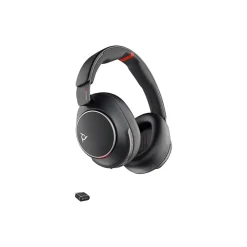 Hot Poly Voyager Surround 85 USB-C UC Stereo Bluetooth Over-Ear Headset with Charging Stand and USB-C/A Adapter, Black (8G7T7AA)