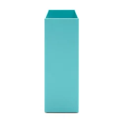 File Storage|Poppin ABS Plastic File Box, Aqua, 4 Count (101274-MC)