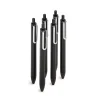 Pens|Poppin Black Retractable Gel Luxe Pen, Black Ink, Set of 100 (104509)