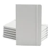 Composition Notebooks|Poppin Composition Notebooks, 5" x 8.25", Narrow Ruled, 192 Sheets, Gray/Silver, 25/Pack (104132)