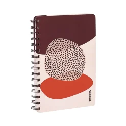 Notebooks|Poppin Elements Notebook, 6" x 8.25", Ruled, 40 Sheets, Pink/Red (108838)