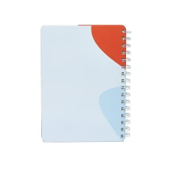 Notebooks|Poppin Elements Notebook, 6" x 8.25", Ruled, 40 Sheets, Blue/Red (108839)