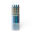 Pens|Poppin Luxe Retractable Gel Pens, Fine Point, 0.7mm, Blue Ink, 4/Pack (105390)