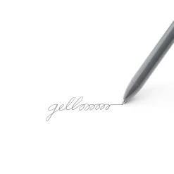 Pens|Poppin Luxe Retractable Gel Pen, Medium Point, Black Ink, 6/Pack (104449)