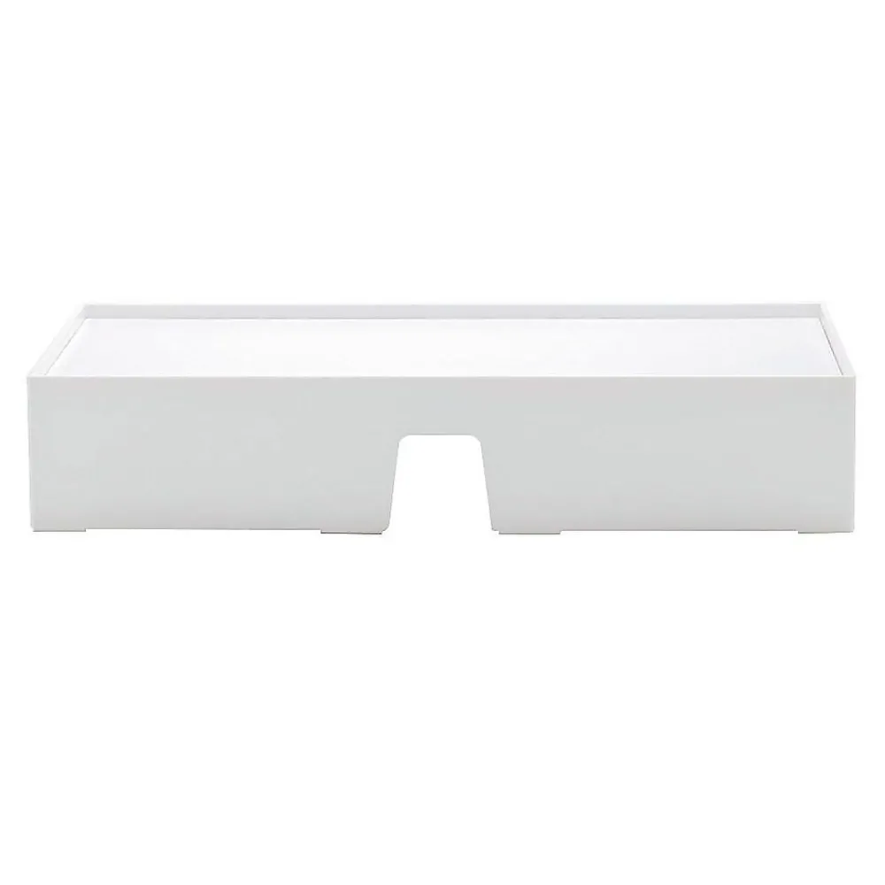Discount Poppin Non-Adjustable Monitor Riser, White (102092)