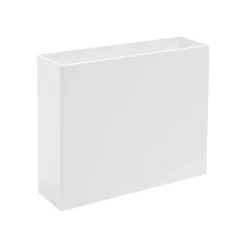 File Storage|Poppin Plastic File Box, Letter Size, White (101272)