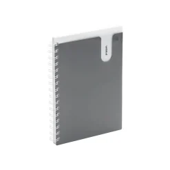Notebooks|Poppin Pocket Notebook, 8.5" x 6", College Ruled, 80 Sheets, (104436) Dark Gray