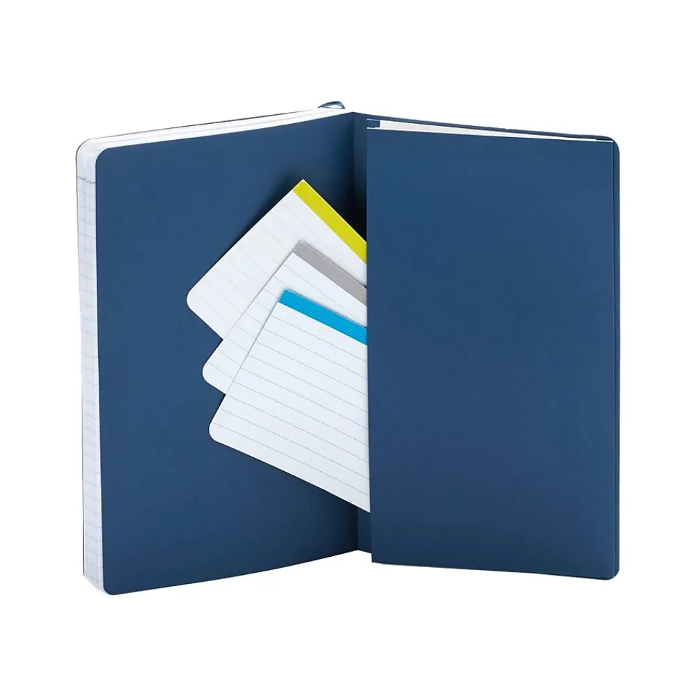 Subject Notebooks|Poppin Professional Notebooks, 5" x 8.25", College Ruled, 96 Sheets, Blue (100358)