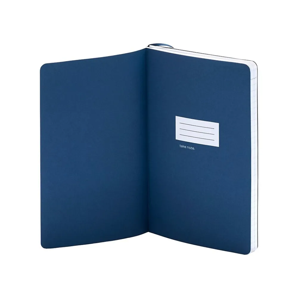 Subject Notebooks|Poppin Professional Notebooks, 5" x 8.25", College Ruled, 96 Sheets, Blue (100358)