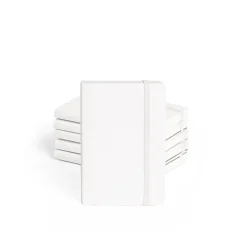 Notebooks|Poppin Professional Notebooks, 3.5" x 5.5", College Ruled, 96 Sheets, White, 25/Set (104142)