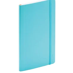 Notebooks|Poppin Professional Notebooks, 5" x 8.25", Wide Ruled, 96 Sheets, Blue, 25/Set (104129)