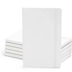 Notebooks|Poppin Professional Notebooks, 5" x 8.25", College Ruled, 96 Sheets, White, 25/Set (104125)