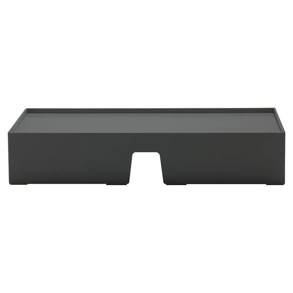 Poppin Riser Monitor Stand, Dark Gray (105201)