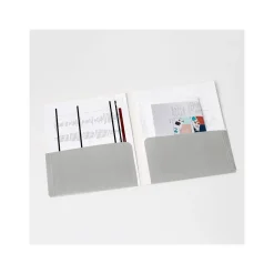 Pocket Folders|Poppin Smooth 2-Pocket Folder, Slate Blue (106631)