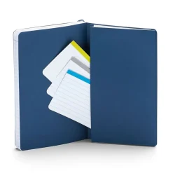 Journals|Poppin Soft Cover Notebooks, Medium, Navy, 100/Box (105045)