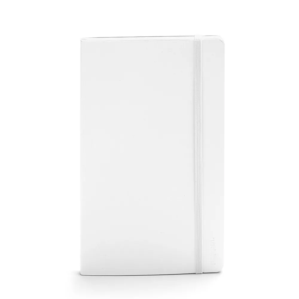 Journals|Poppin Soft Cover Notebooks, Medium, White, 100/Box (105046)