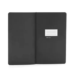 Journals|Poppin Soft Cover Notebooks, Medium, Black, 100/Box (105043)