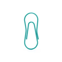 Clips & Fasteners|Poppin Standard Paper Clips, Assorted Colors, 50 Clips/Pack (108620)