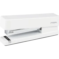 Staplers|Poppin Stapler, 20 Sheet Capacity, White (100152)