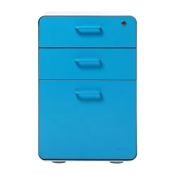 File Cabinets*Poppin Stow 3-Drawer Mobile Vertical File Cabinet, Letter/Legal Size, Lockable, 24