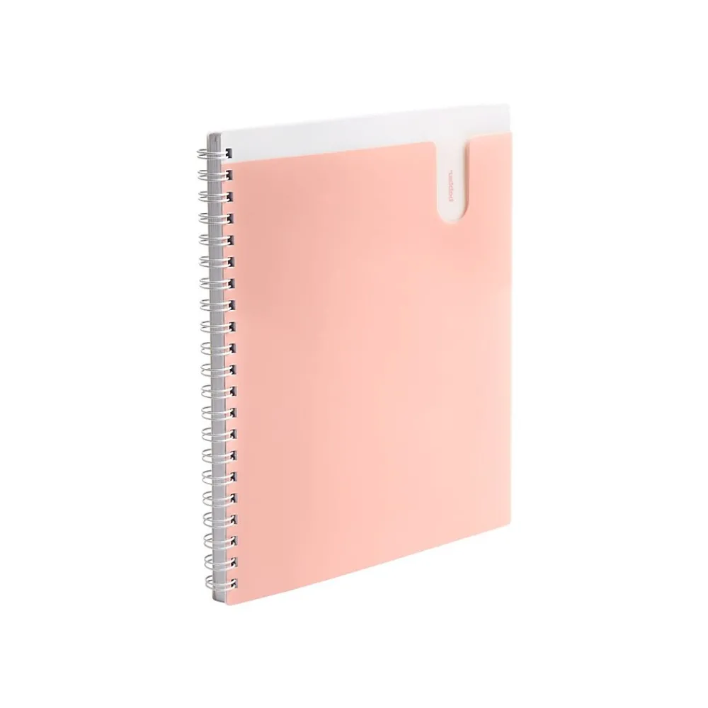 Subject Notebooks|Poppin 1-Subject Notebooks, 8.5" x 11", College Ruled, 80 Sheets, Pink (105224)