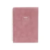 Notebooks|Poppin Velvet Professional Notebooks, 6" x 8.25", Dotted, 40 Sheets, Pink (106161)
