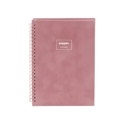 Notebooks|Poppin Velvet Professional Notebooks, 6" x 8.25", Dotted, 40 Sheets, Pink (106161)
