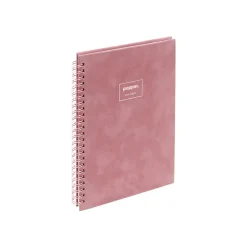 Notebooks|Poppin Velvet Professional Notebooks, 6" x 8.25", Dotted, 40 Sheets, Pink (106161)