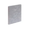 Notebooks|Poppin Velvet Professional Notebooks, 8.25" x 10.25", Narrow Ruled, 40 Sheets, Gray/Silver (106160)