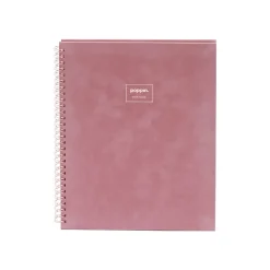 Subject Notebooks|Poppin Velvet 1-Subject Professional Notebooks, 8.25" x 10.25", College Ruled, 40 Sheets, Pink (106158)
