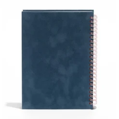 Notebooks|Poppin Velvet 1-Subject Professional Notebooks, 6" x 8.25", Dotted, 40 Sheets, Blue (106162)