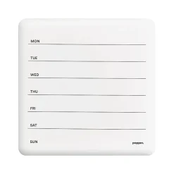 Dry Erase*Poppin Weekly Dry-Erase Whiteboard, 1' x 1' (108723)