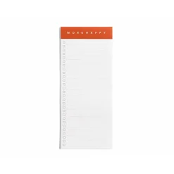 Notepads|Poppin Work Happy Magnetic List Pads, Lagoon/Clay/Olive, 50 Sheets/Pad, 3 Pads/Pack (106511)