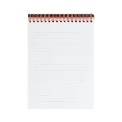 Notebooks|Poppin Work Happy Notebook, 5.8" x 8.25", Ruled, 40 Sheets, Lagoon + Clay (107491)