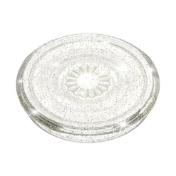 PopSockets PopGrip Clear Glitter Silver Universal Grip (805149)