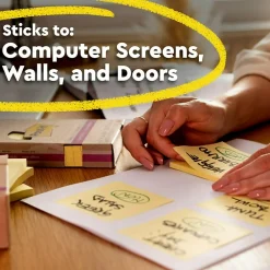 Post-It Notes*Post-it 100% Recycled Paper Super Sticky Notes, 3