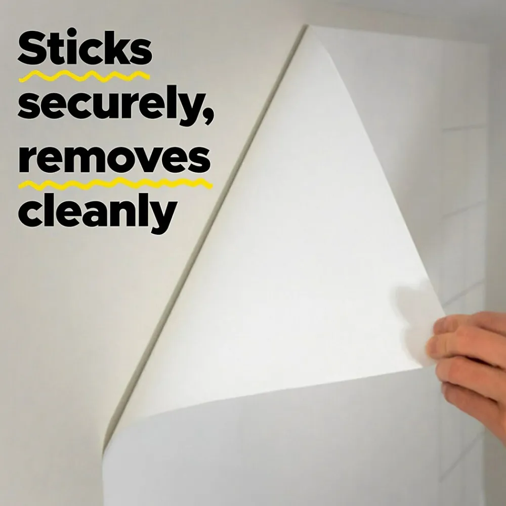 Dry Erase*Post-it Easy Erase Plastic Adhesive Dry-Erase Whiteboard, 6' x 4' (FWS6X4)