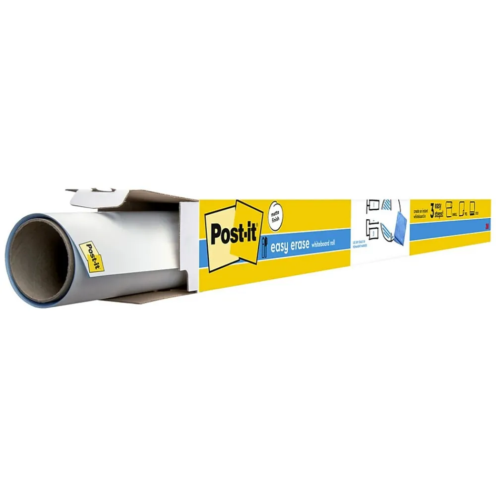 Dry Erase*Post-it Easy Erase Plastic Adhesive Dry-Erase Whiteboard, 8' x 4' (FWS8X4)