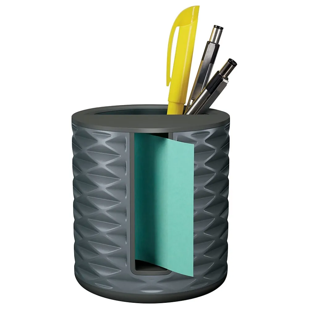 Pop-Up Dispensers*Post-it Note Pop-Up Dispenser for 3" x 3" Notes, Black/Gray (ABS-330-B)