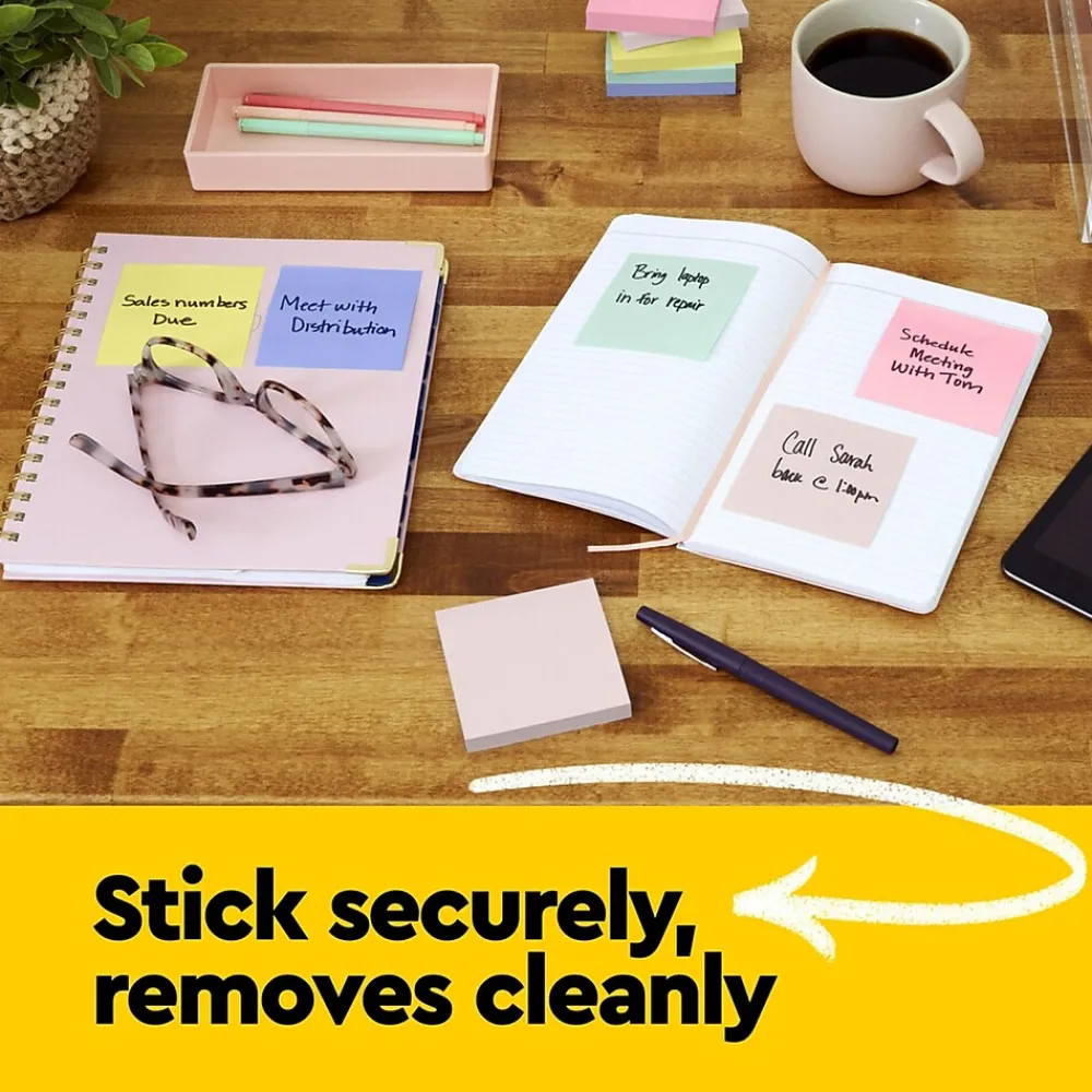 Sticky Notes*Post-it Notes, 3" x 5", Canary Collection, Lined, 100 Sheet/Pad, 12 Pads/Pack (635YW)