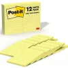 Post-It Notes*Post-it Notes, 4" x 6", Canary Collection, Lined, 100 Sheet/Pad, 12 Pads/Pack (660YW)