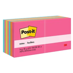 Post-It Notes*Post-it Notes, 3" x 3", Collection, 100 Sheet/Pad, 14 Pads/Pack (65414AN) Poptimistic