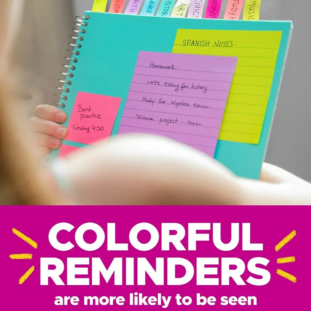 Post-It Notes*Post-it Pop-up Notes, 3" x 3", Jaipur Collection, 100 Sheet/Pad, 3 Pads/Pack (3301-3AU-FF)