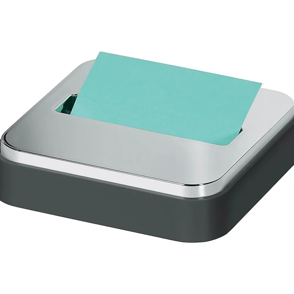 Pop-Up Dispensers*Post-it ® Pop-up Notes Dispenser for 3" x 3" notes, Black with Steel Top (STL-330-B)