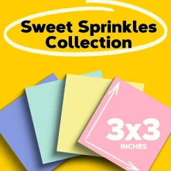 Post-It Notes*Post-it Recycled Notes, 3" x 3", Collection, 75 Sheet/Pad, 24 Pads/Pack (654R24CPAP) Sweet Sprinkles